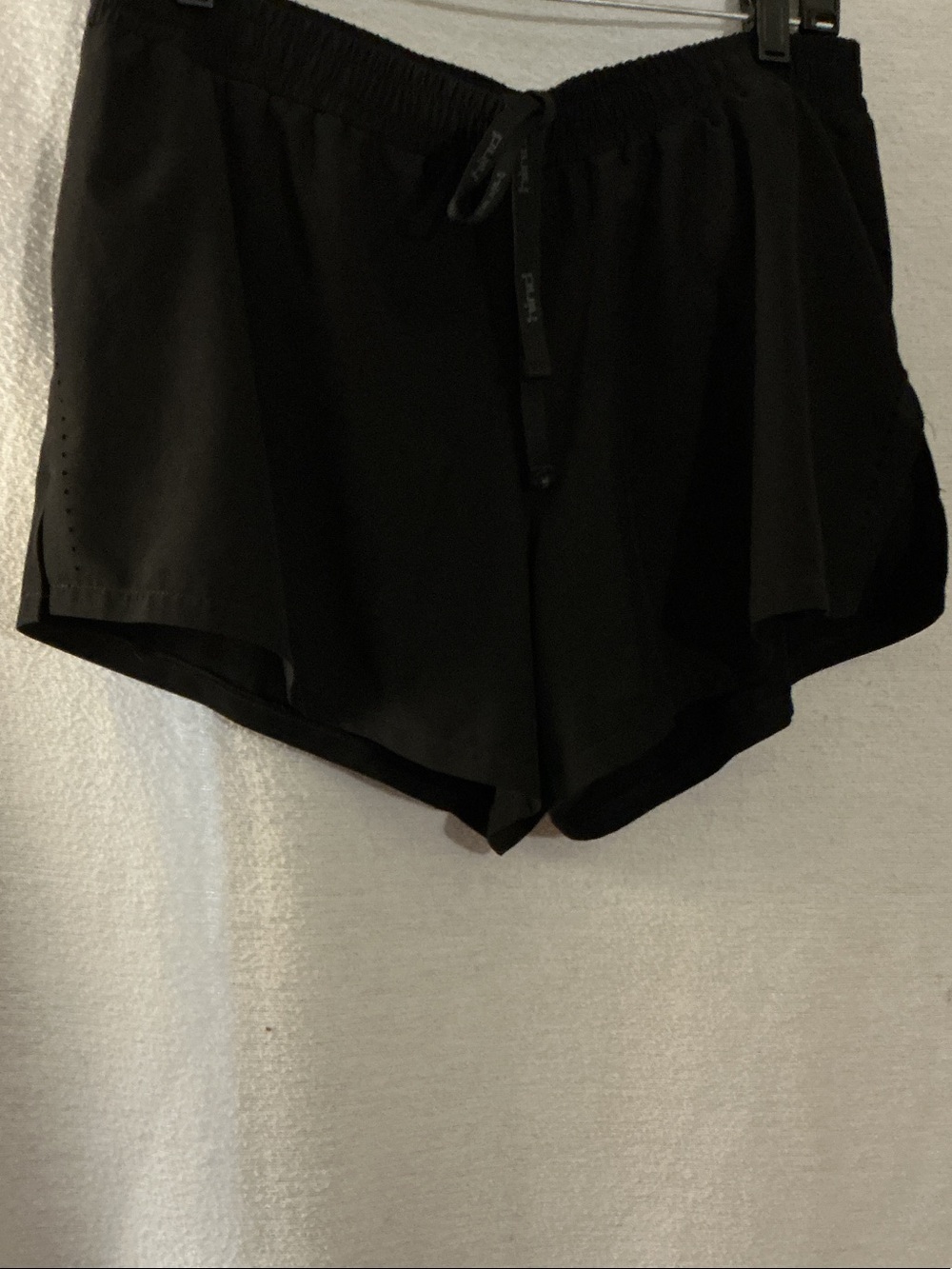 Hind Black Lightweight Athletic Shorts with Drawstring